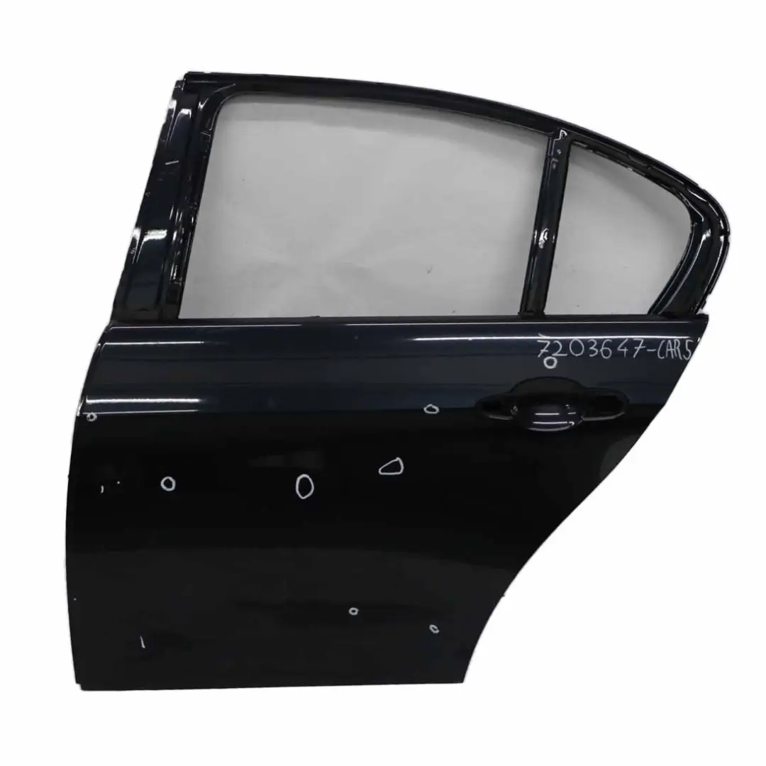 BMW E90 Tür Hinten Links Carbonschwarz Schwarz Metallic - 416 - SKU 7203647-CAR5 - Teilenummer 7203647
