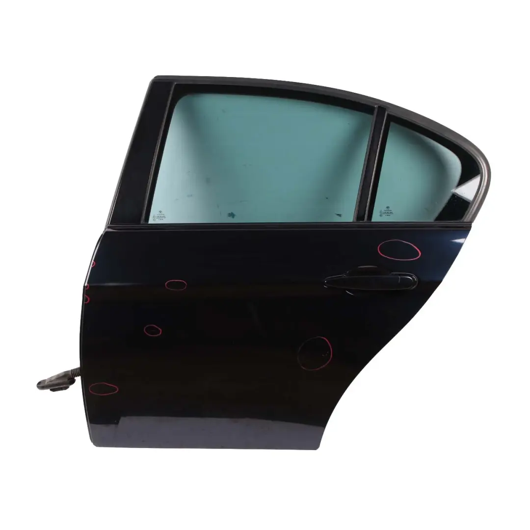 Door Rear Left N/S Carbonschwarz Carbon Black Metallic - 416 to BMW E90 with Part number 7203647 BMW E90 Door Rear Left N/S Carbonschwarz Carbon Black Metallic - 416 - SKU 7203647-CAR6 - Part number 7203647