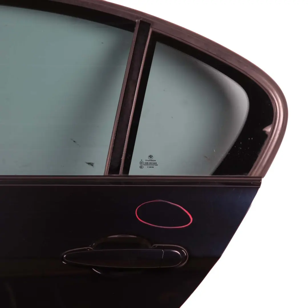 BMW E90 Door Rear Left N/S Carbonschwarz Carbon Black Metallic - 416 - SKU 7203647-CAR6 - Part number 7203647
