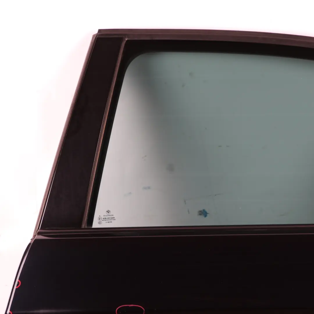 Door Rear Left N/S Carbonschwarz Carbon Black Metallic - 416 to BMW E90 with Part number 7203647 BMW E90 Door Rear Left N/S Carbonschwarz Carbon Black Metallic - 416 - SKU 7203647-CAR6 - Part number 7203647