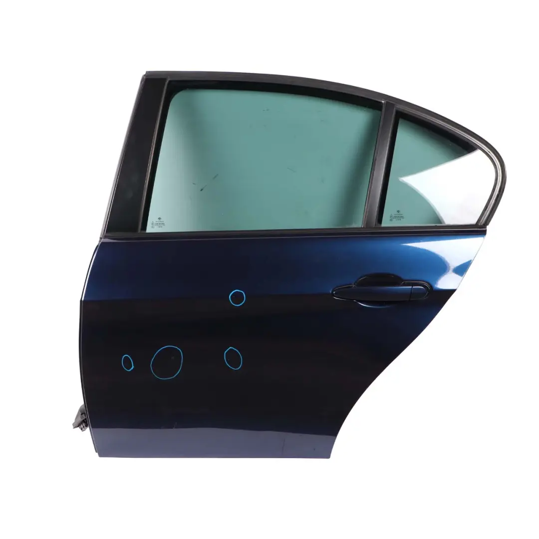 Door Rear Left N/S Tiefseeblau Deep Sea Blue Metallic - A76 to BMW 3 E90 Saloon with Part number 7203647 BMW 3 E90 Saloon Door Rear Left N/S Tiefseeblau Deep Sea Blue Metallic - A76 - SKU 7203647-DSB - Part number 7203647