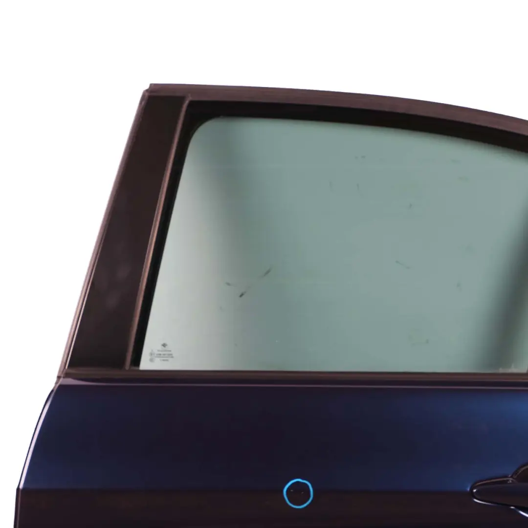 BMW 3 E90 Saloon Door Rear Left N/S Tiefseeblau Deep Sea Blue Metallic - A76 - SKU 7203647-DSB - Part number 7203647