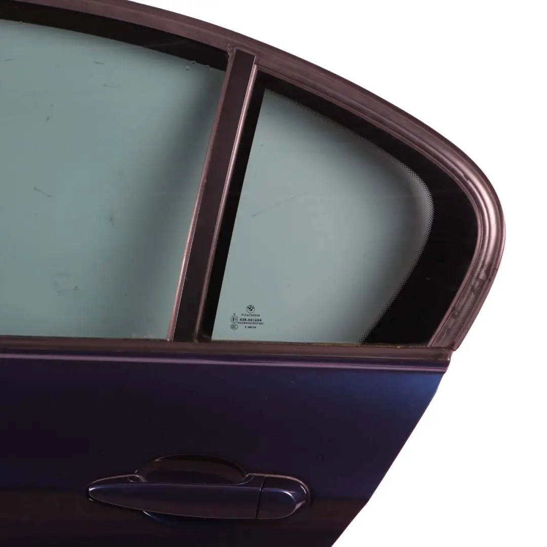 Door Rear Left N/S Tiefseeblau Deep Sea Blue Metallic - A76 to BMW 3 E90 Saloon with Part number 7203647 BMW 3 E90 Saloon Door Rear Left N/S Tiefseeblau Deep Sea Blue Metallic - A76 - SKU 7203647-DSB - Part number 7203647