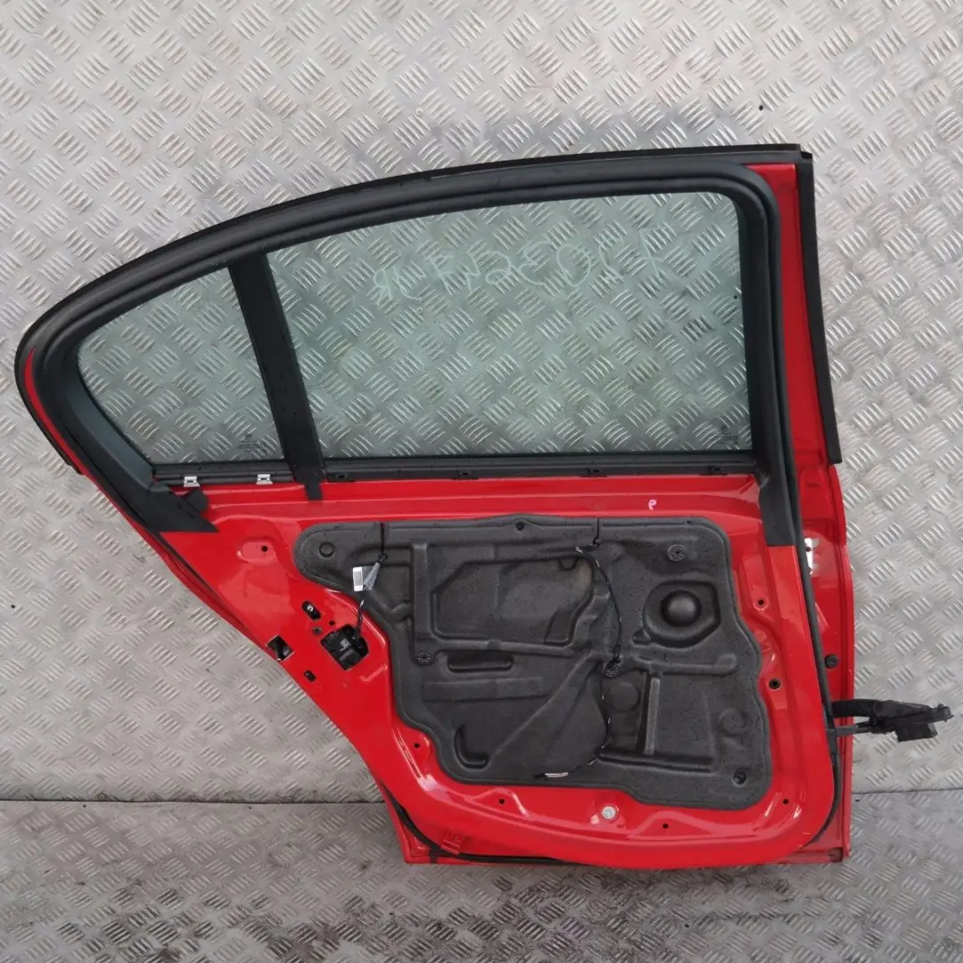 Door Rear Left N/S Japanrot Japan Rot Red - 438 to BMW 3 Series E90 E90N with Part number 7203647 BMW 3 Series E90 E90N Door Rear Left N/S Japanrot Japan Rot Red - 438 - SKU 7203647-JR - Part number 7203647