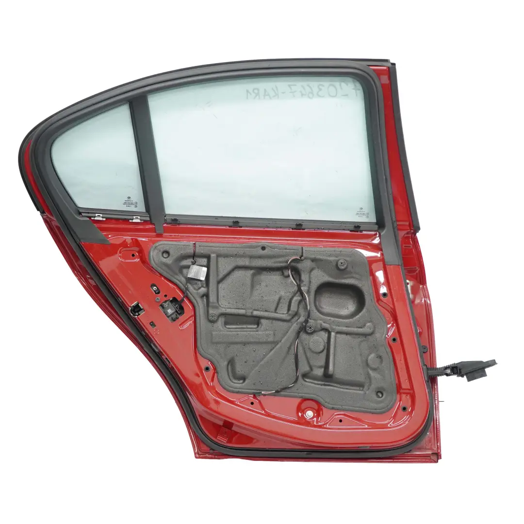 Door Rear Left N/S Karmesinrot Crimson Red - A61 to BMW 3 Series E90 1 with Part number 7203647 BMW 3 Series E90 1 Door Rear Left N/S Karmesinrot Crimson Red - A61 - SKU 7203647-KAR1 - Part number 7203647