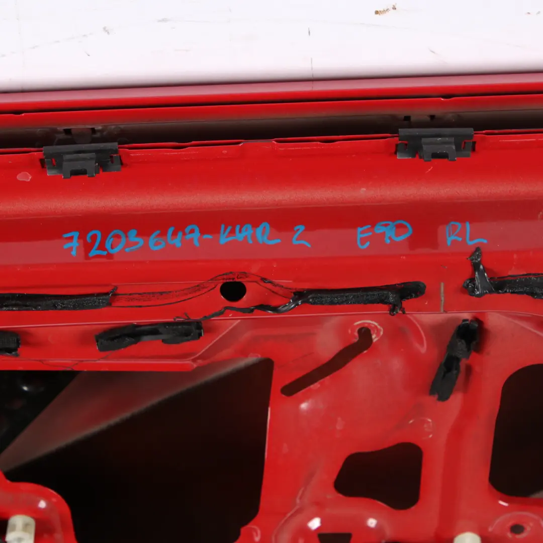 BMW E90 Door Rear Left N/S Karmesinrot Crimson Red - A61 - SKU 7203647-KAR2 - Part number 7203647