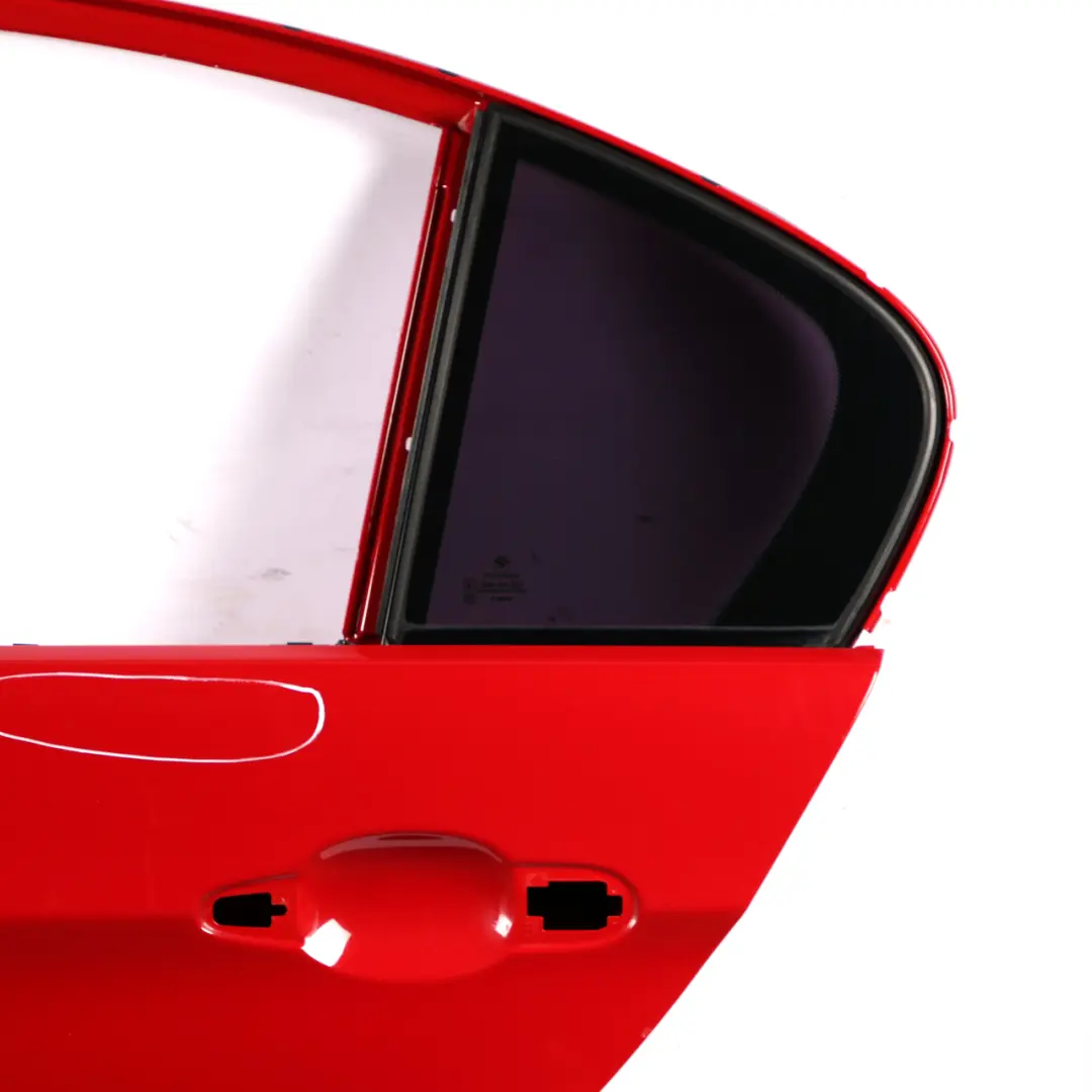 Door Rear Left N/S Karmesinrot Crimson Red - A61 to BMW E90 with Part number 7203647 BMW E90 Door Rear Left N/S Karmesinrot Crimson Red - A61 - SKU 7203647-KAR2 - Part number 7203647