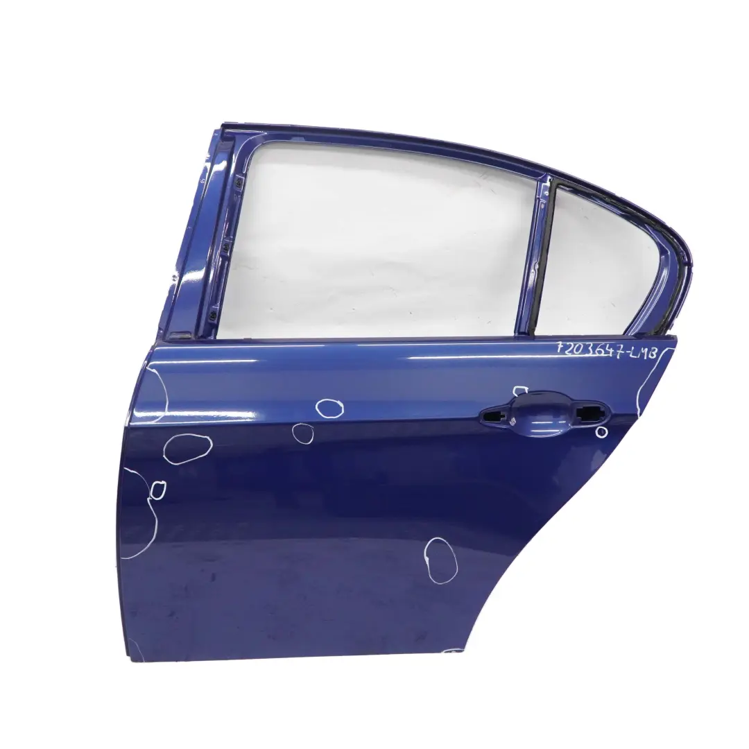Porta Posteriore Sinistra le Mans Blu Metallizzato - 381 per BMW E90 con numero di parte 7203647 BMW E90 Porta Posteriore Sinistra le Mans Blu Metallizzato - 381 - SKU 7203647-LMB - Numero di parte 7203647