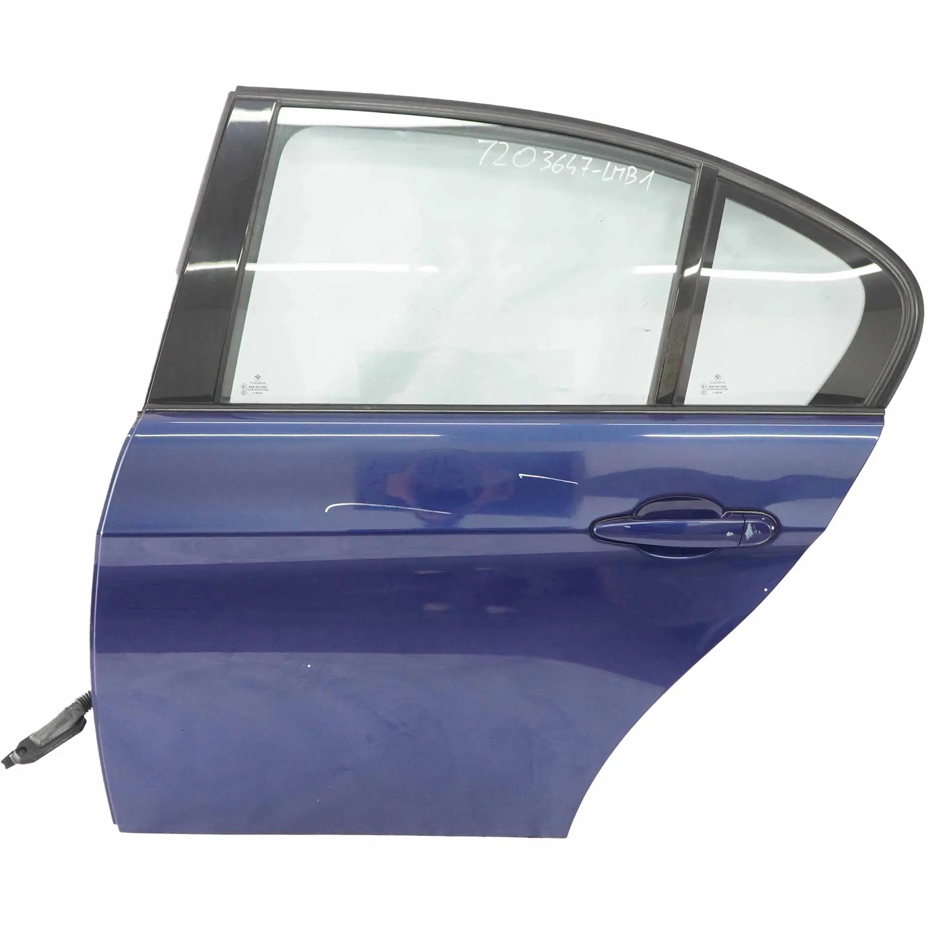 BMW E90 Berlina Porta posteriore sinistra Le Mans Blue Blau Metallic - 381