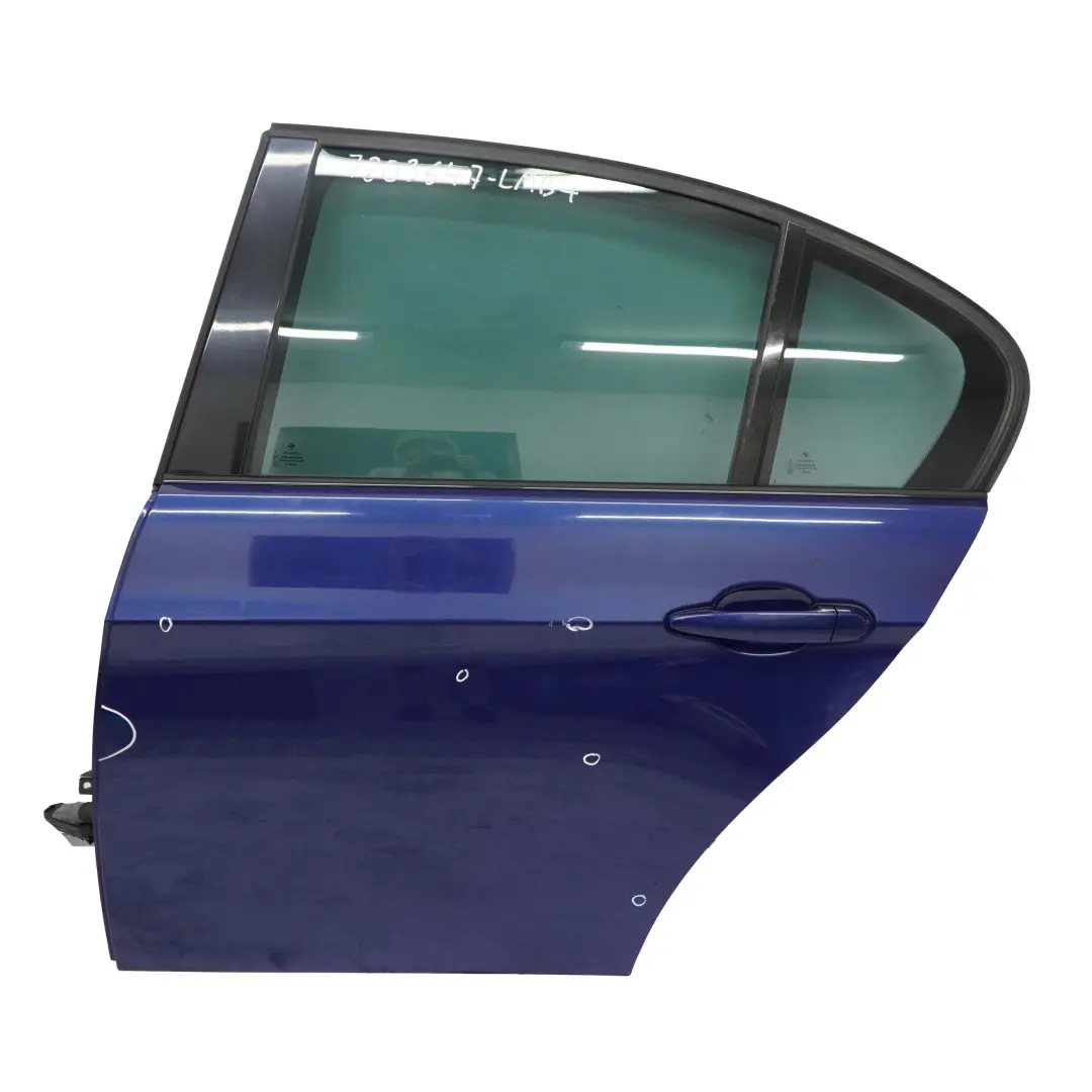 Door Rear Left N/S Le Mans Blau Blue Metallic - 381 to BMW E90 with Part number 7203647 BMW E90 Door Rear Left N/S Le Mans Blau Blue Metallic - 381 - SKU 7203647-LMB4 - Part number 7203647