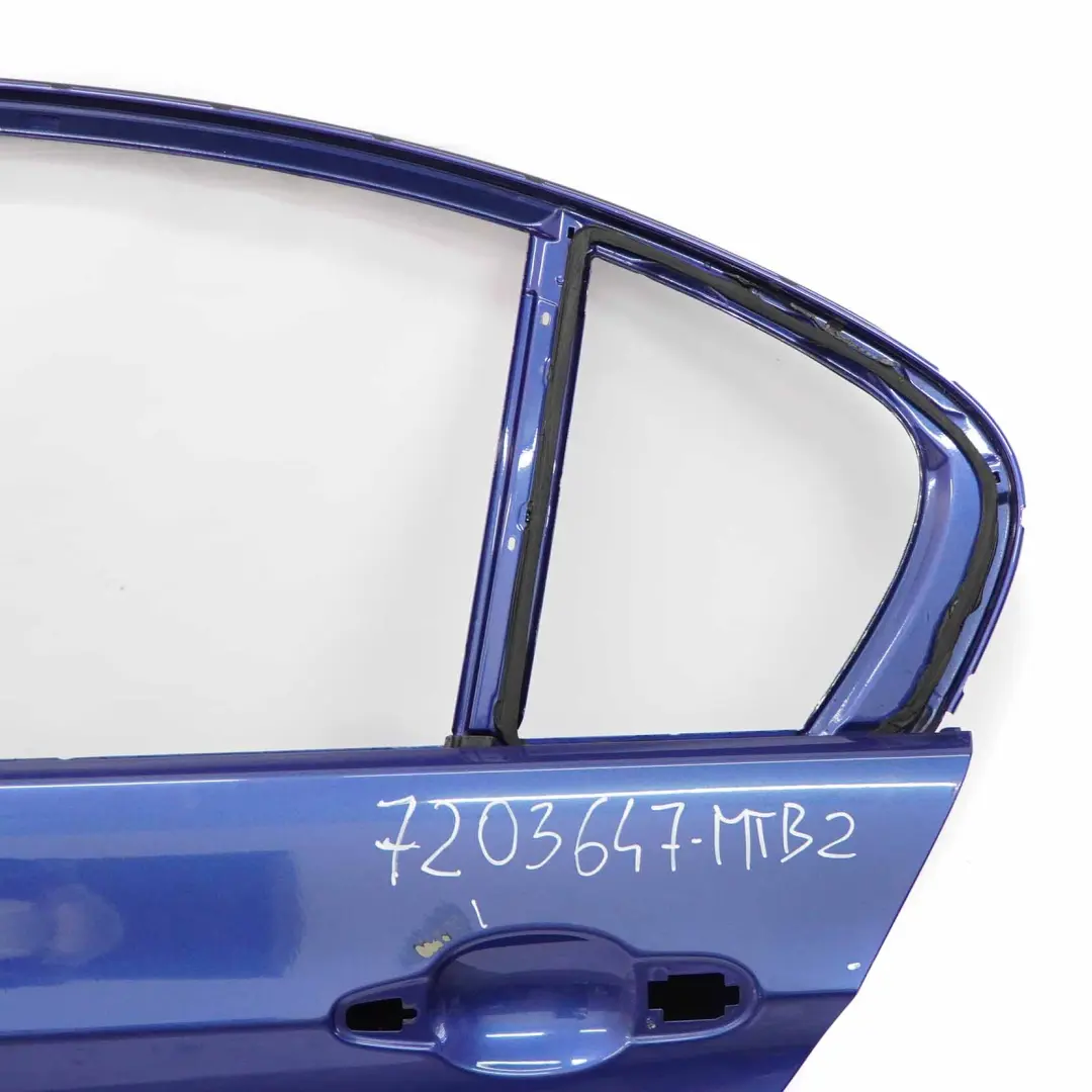 BMW E90 Tür Hinten Links Montegoblau Montego Blau - A51 - SKU 7203647-MTB2 - Teilenummer 7203647