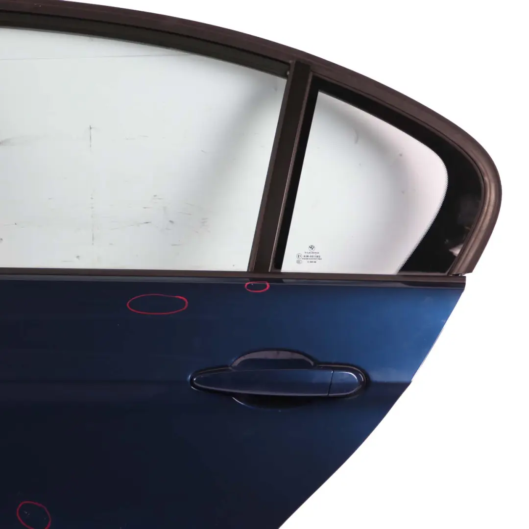 Door Rear Left N/S Mysticblau Mystic Blue Metallic - A07 to BMW 3 E90 Saloon with Part number 7203647 BMW 3 E90 Saloon Door Rear Left N/S Mysticblau Mystic Blue Metallic - A07 - SKU 7203647-MYS1 - Part number 7203647