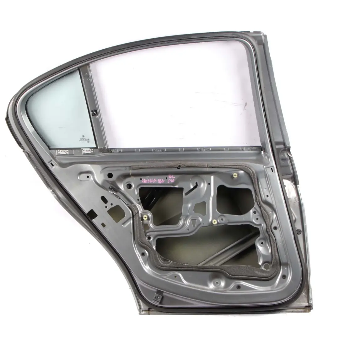 Door Rear Left N/S Spacegrau Space Grey Metallic - A52 to BMW E90 with Part number 7203647 BMW E90 Door Rear Left N/S Spacegrau Space Grey Metallic - A52 - SKU 7203647-SCG - Part number 7203647
