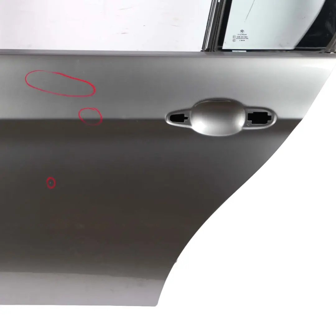 Door Rear Left N/S Spacegrau Space Grey Metallic - A52 to BMW E90 with Part number 7203647 BMW E90 Door Rear Left N/S Spacegrau Space Grey Metallic - A52 - SKU 7203647-SCG - Part number 7203647