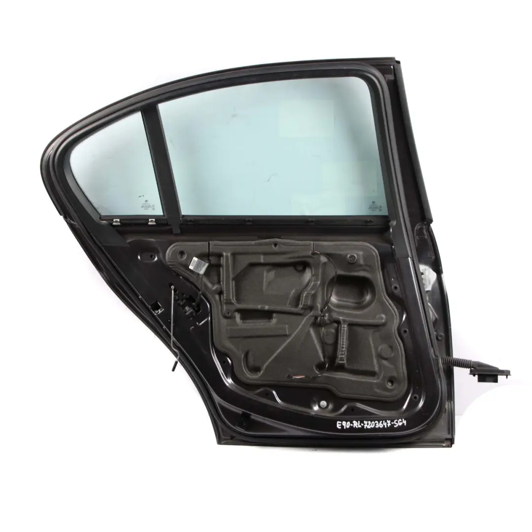 Door Rear Left N/S Sparkling Graphite Metallic - A22 to BMW 3 E90 Saloon with Part number 7203647 BMW 3 E90 Saloon Door Rear Left N/S Sparkling Graphite Metallic - A22 - SKU 7203647-SG4 - Part number 7203647