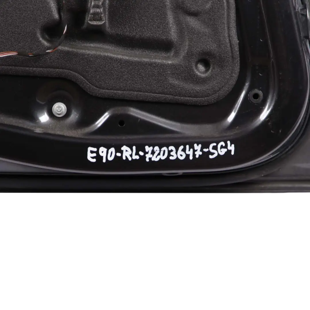 Door Rear Left N/S Sparkling Graphite Metallic - A22 to BMW 3 E90 Saloon with Part number 7203647 BMW 3 E90 Saloon Door Rear Left N/S Sparkling Graphite Metallic - A22 - SKU 7203647-SG4 - Part number 7203647