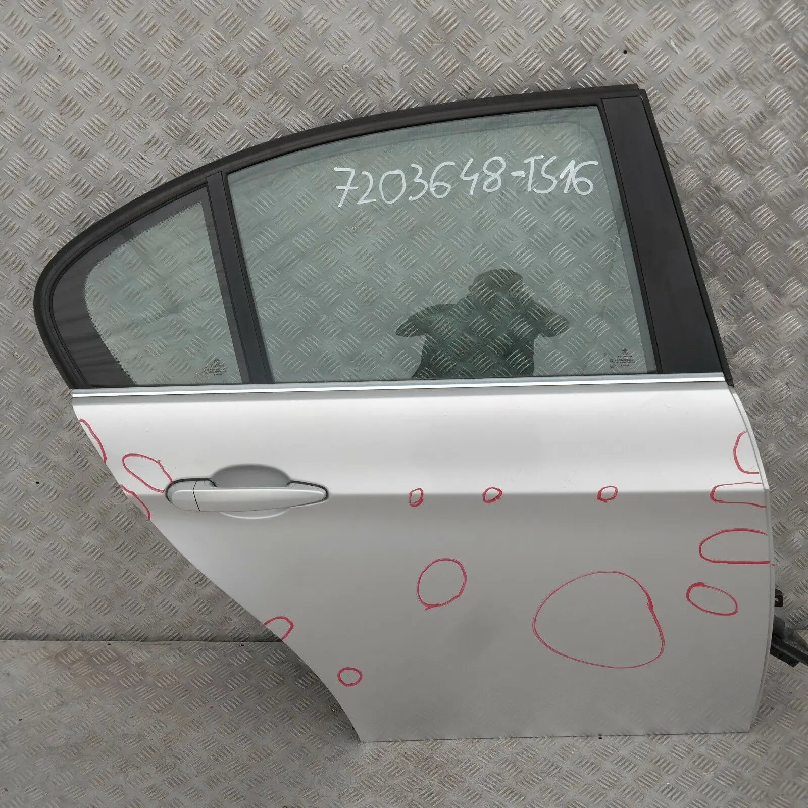 BMW6 E90 LCI Passeggero Porta Posteriore Destra Argento-Titanio Argento