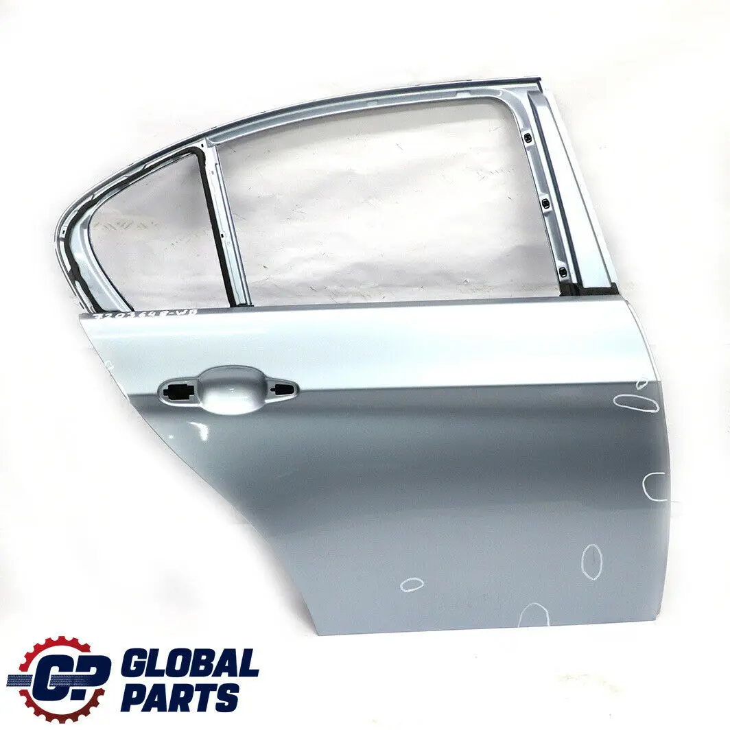 Door Rear Right O/S Bluewater Blue Water Metallic - 896 to BMW 3 Series E90 with Part number 7203648 BMW 3 Series E90 Door Rear Right O/S Bluewater Blue Water Metallic - 896 - SKU 7203648-WB - Part number 7203648