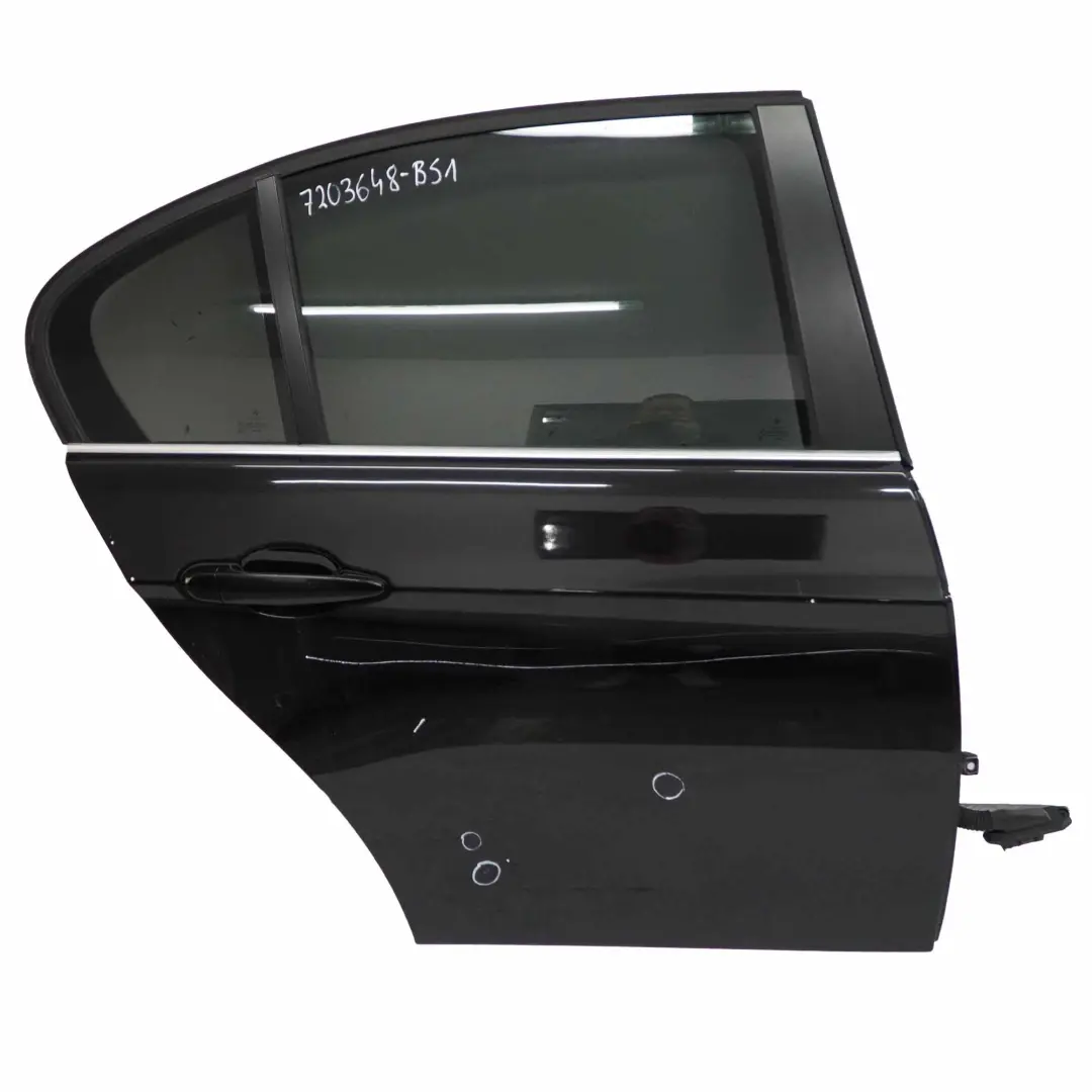 BMW E90 Berlina Puerta Trasera Derecha Zafiro Negro Metalizado - 475 - SKU 7203648-BS1 - Número de pieza 7203648