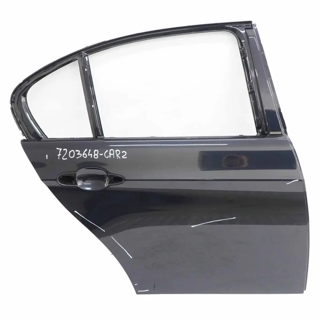 BMW E90 E90N LCi Door Rear Right O/S Carbonschwarz Carbon Black - 416 - SKU 7203648-CAR2 - Part number 7203648