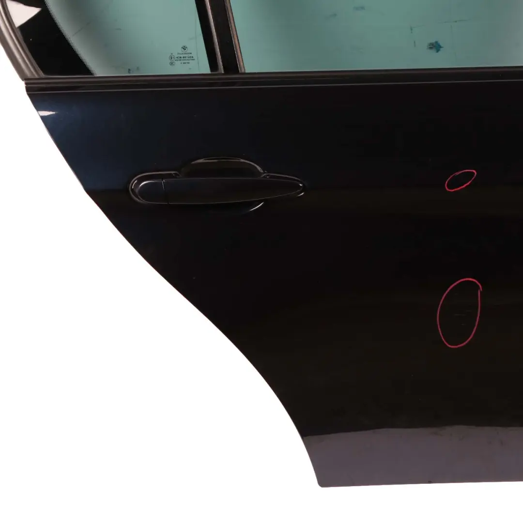 Door Rear Right O/S Carbonschwarz Carbon Black Metallic - 416 to BMW E90 with Part number 7203648 BMW E90 Door Rear Right O/S Carbonschwarz Carbon Black Metallic - 416 - SKU 7203648-CAR6 - Part number 7203648