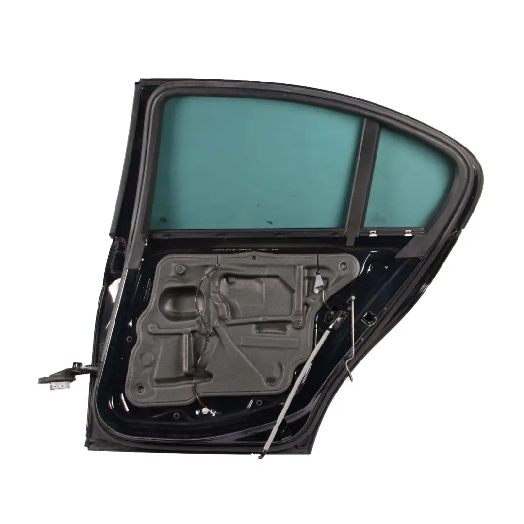 Door Rear Right O/S Carbonschwarz Carbon Black Metallic - 416 to BMW E90 with Part number 7203648 BMW E90 Door Rear Right O/S Carbonschwarz Carbon Black Metallic - 416 - SKU 7203648-CAR6 - Part number 7203648
