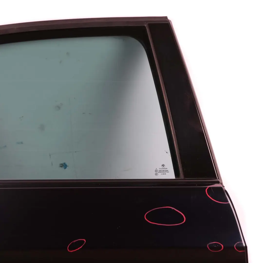 Door Rear Right O/S Carbonschwarz Carbon Black Metallic - 416 to BMW E90 with Part number 7203648 BMW E90 Door Rear Right O/S Carbonschwarz Carbon Black Metallic - 416 - SKU 7203648-CAR6 - Part number 7203648