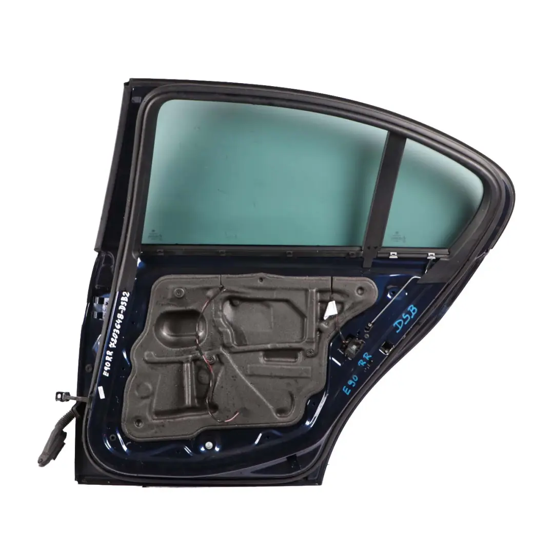 Door Rear Right O/S Tiefseeblau Deep Sea Blue Metallic - A76 to BMW 3 E90 Saloon 2 with Part number 7203648 BMW 3 E90 Saloon 2 Door Rear Right O/S Tiefseeblau Deep Sea Blue Metallic - A76 - SKU 7203648-DSB2 - Part number 7203648