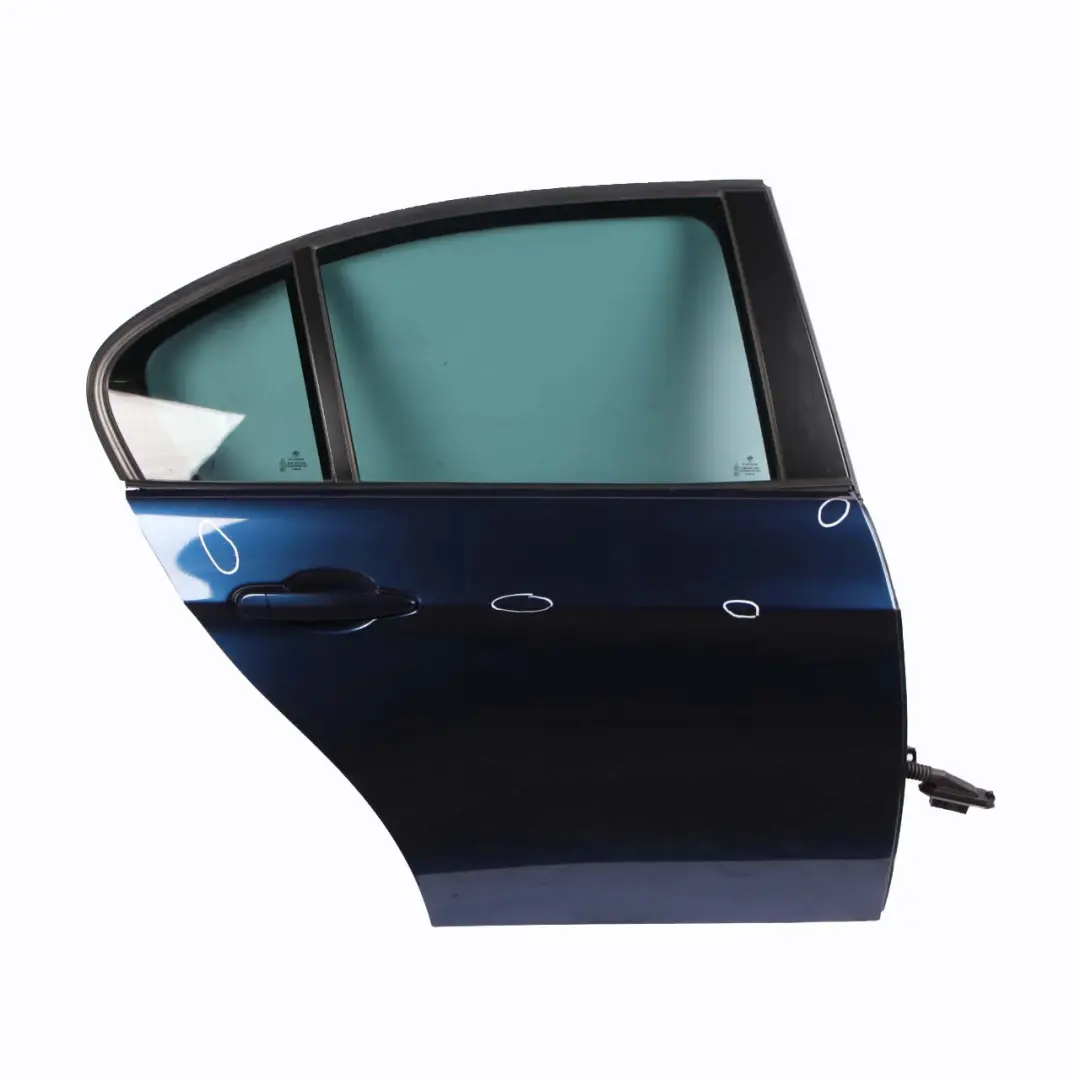 Door Rear Right O/S Saloon Tiefseeblau Deep Sea Blue Metallic - A76 to BMW E90 with Part number 7203648 BMW E90 Door Rear Right O/S Saloon Tiefseeblau Deep Sea Blue Metallic - A76 - SKU 7203648-DSB3 - Part number 7203648