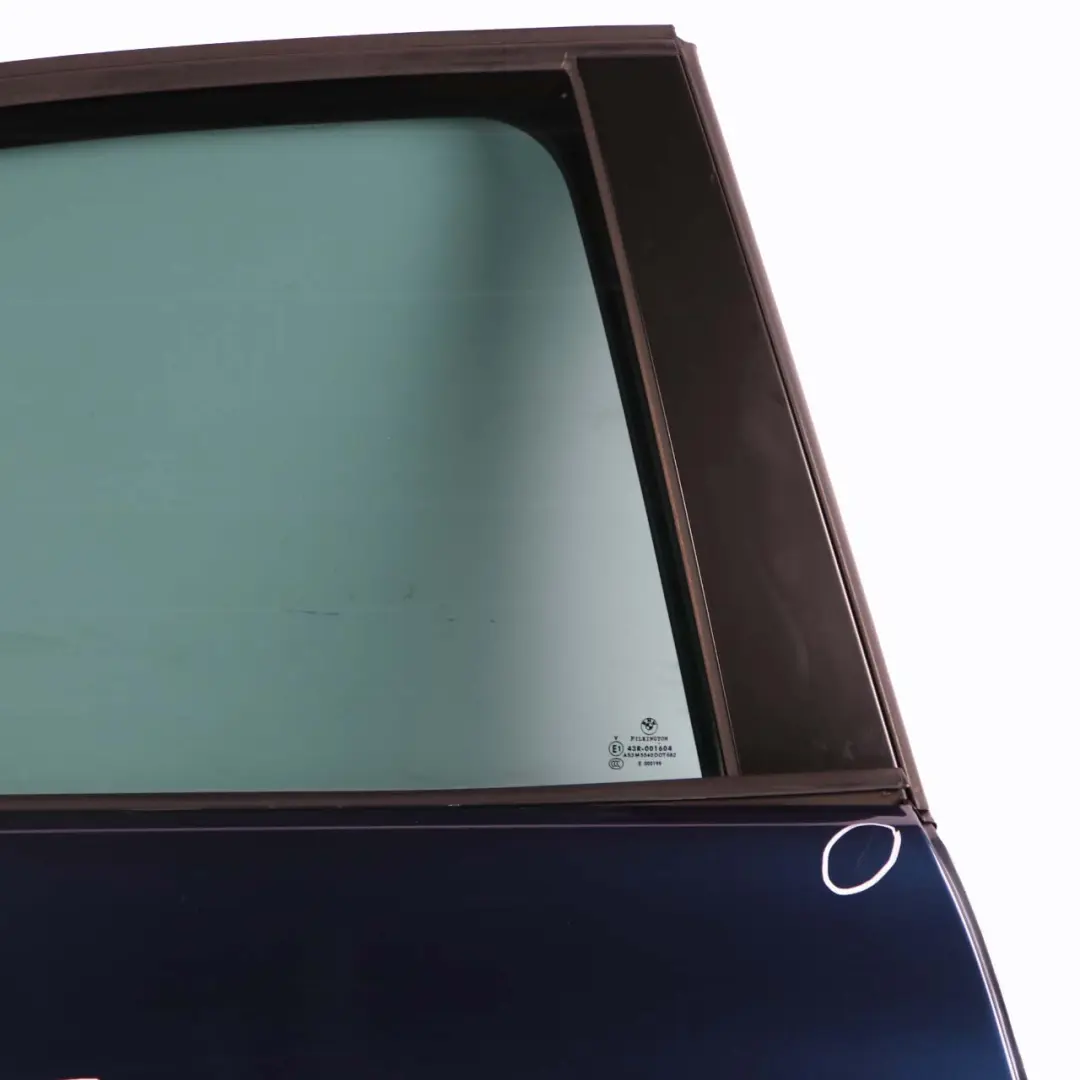 Door Rear Right O/S Saloon Tiefseeblau Deep Sea Blue Metallic - A76 to BMW E90 with Part number 7203648 BMW E90 Door Rear Right O/S Saloon Tiefseeblau Deep Sea Blue Metallic - A76 - SKU 7203648-DSB3 - Part number 7203648