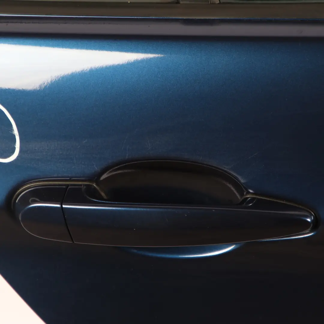 Door Rear Right O/S Saloon Tiefseeblau Deep Sea Blue Metallic - A76 to BMW E90 with Part number 7203648 BMW E90 Door Rear Right O/S Saloon Tiefseeblau Deep Sea Blue Metallic - A76 - SKU 7203648-DSB3 - Part number 7203648
