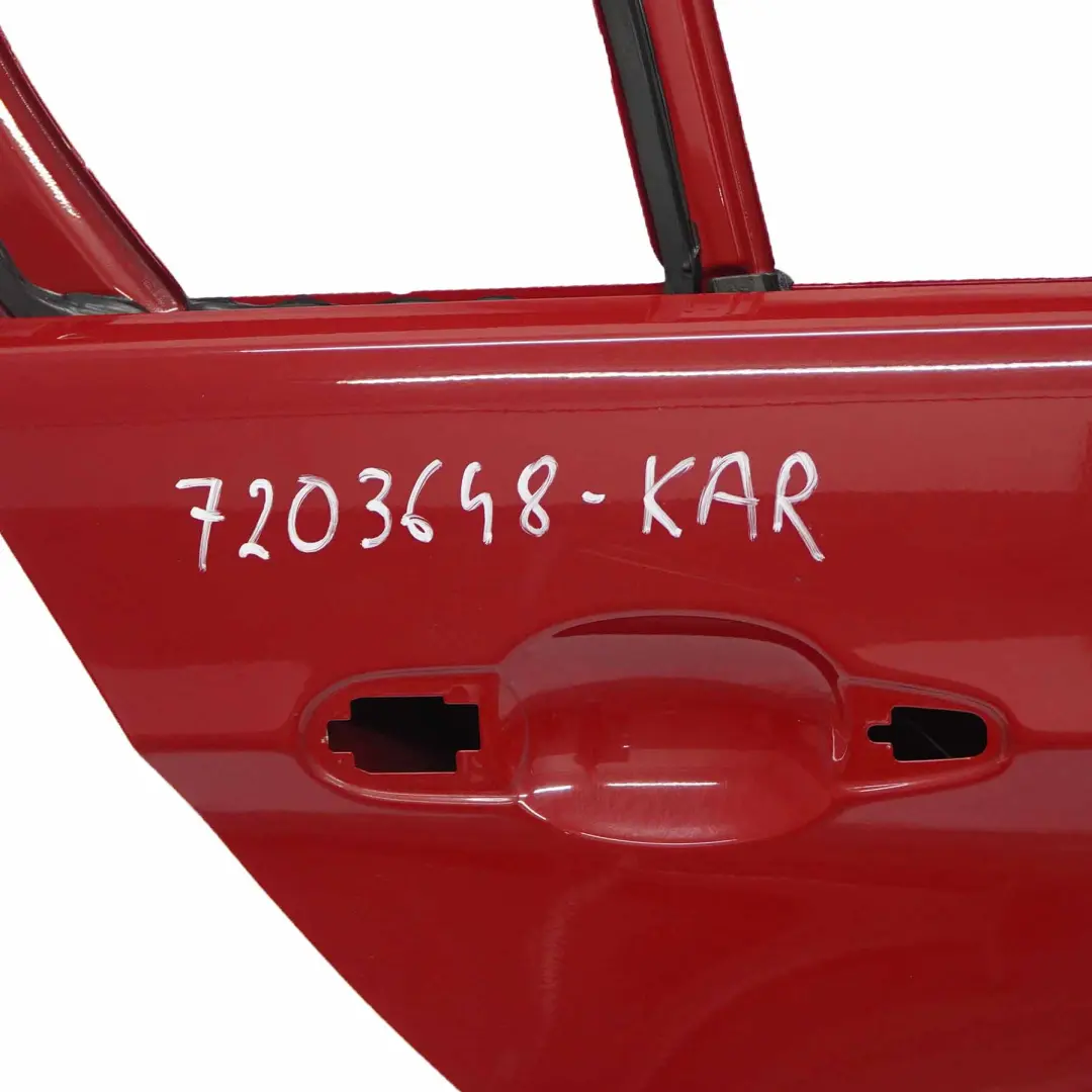 BMW E90 Berlina Porta posteriore destra Karmesinrot Rosso Cremisi - A61 - SKU 7203648-KAR - Numero di parte 7203648