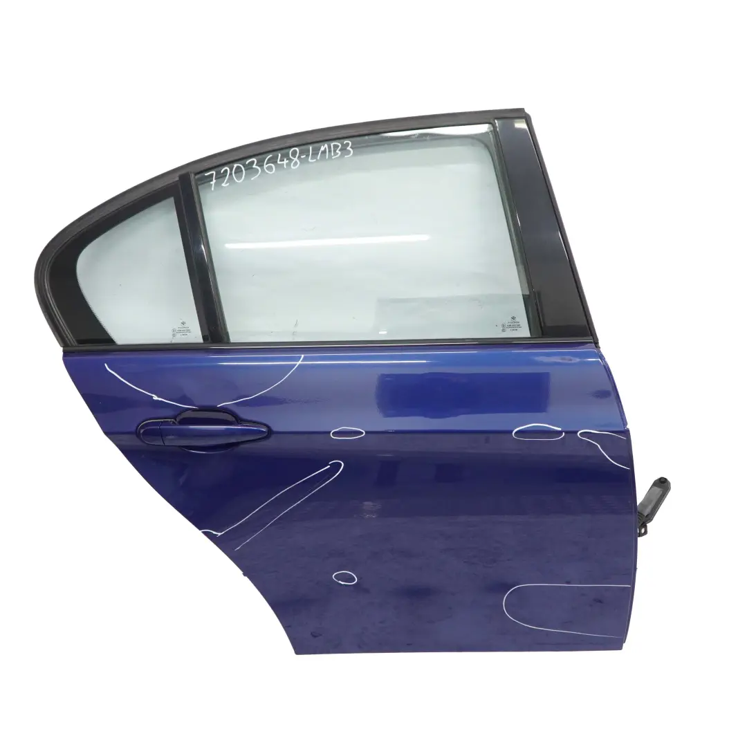 Arriere Droite le Mans Bleu Metallise - 381 pour BMW E90 Porte à propos du numéro de pièce 7203648 BMW E90 Porte Arriere Droite le Mans Bleu Metallise - 381 - SKU 7203648-LMB3 - Numéro de pièce 7203648