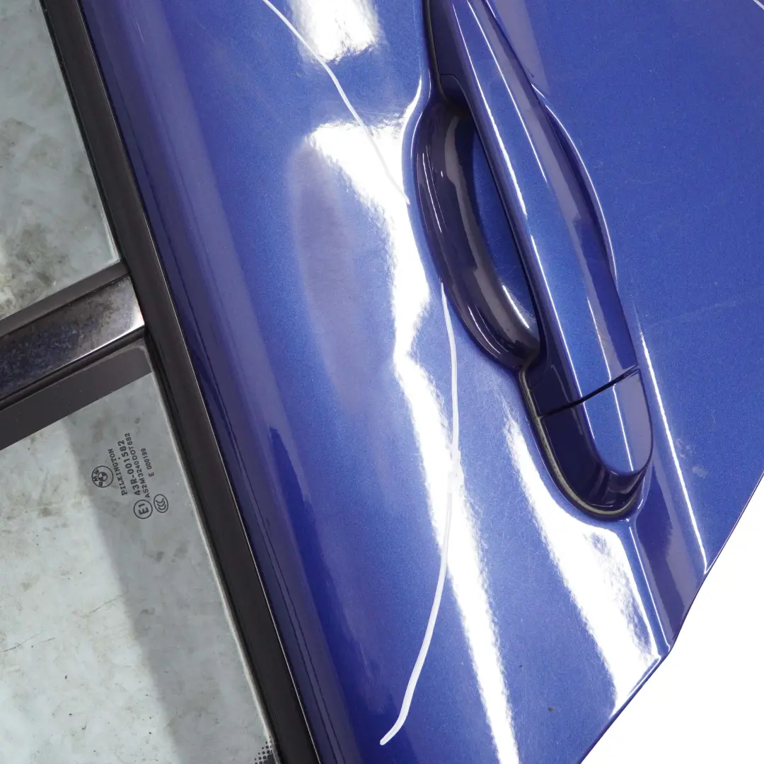 Door Rear Right O/S Le Mans Blau Blue Metallic - 381 to BMW 3 E90 with Part number 7203648 BMW 3 E90 Door Rear Right O/S Le Mans Blau Blue Metallic - 381 - SKU 7203648-LMB3 - Part number 7203648