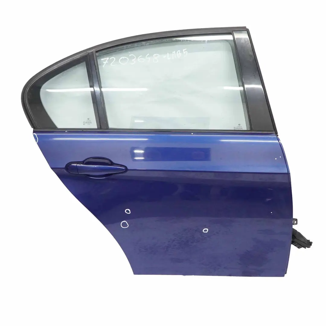Door Rear Right O/S Covering Panel Le Mans Blue Metallic - 381 to BMW E90 with Part number 7203648 BMW E90 Door Rear Right O/S Covering Panel Le Mans Blue Metallic - 381 - SKU 7203648-LMB5 - Part number 7203648