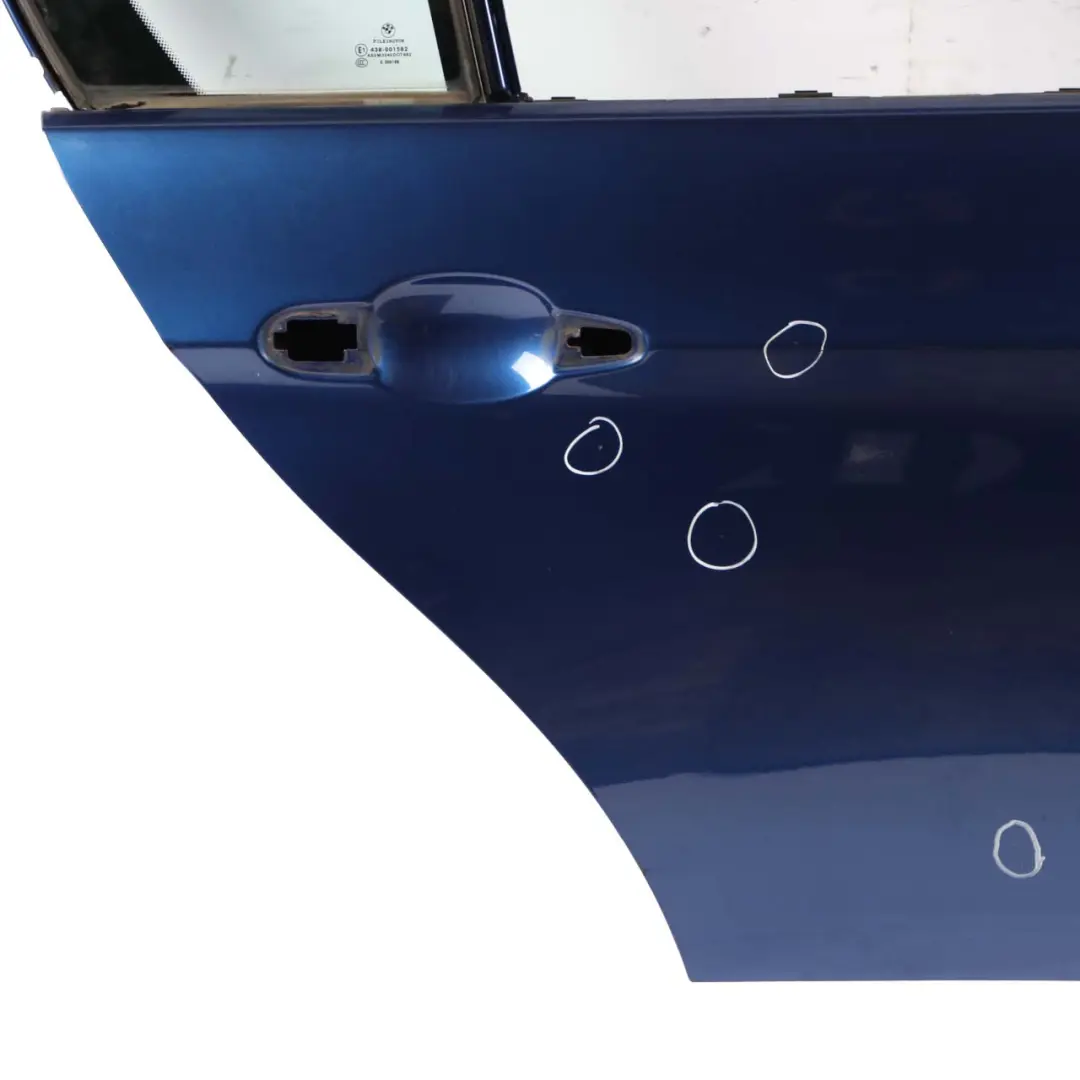 Door Rear Right O/S Montegoblau Blue Blau Metallic A51 to BMW 3 Series E90 1 with Part number 7203648 BMW 3 Series E90 1 Door Rear Right O/S Montegoblau Blue Blau Metallic A51 - SKU 7203648-MTB1 - Part number 7203648