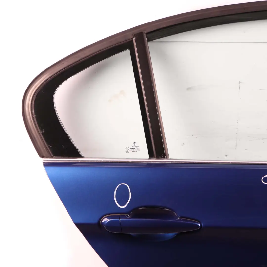 Door Rear Right O/S Montegoblau Montego Blue Metallic - A51 to BMW 3 E90 Saloon with Part number 7203648 BMW 3 E90 Saloon Door Rear Right O/S Montegoblau Montego Blue Metallic - A51 - SKU 7203648-MTB2 - Part number 7203648