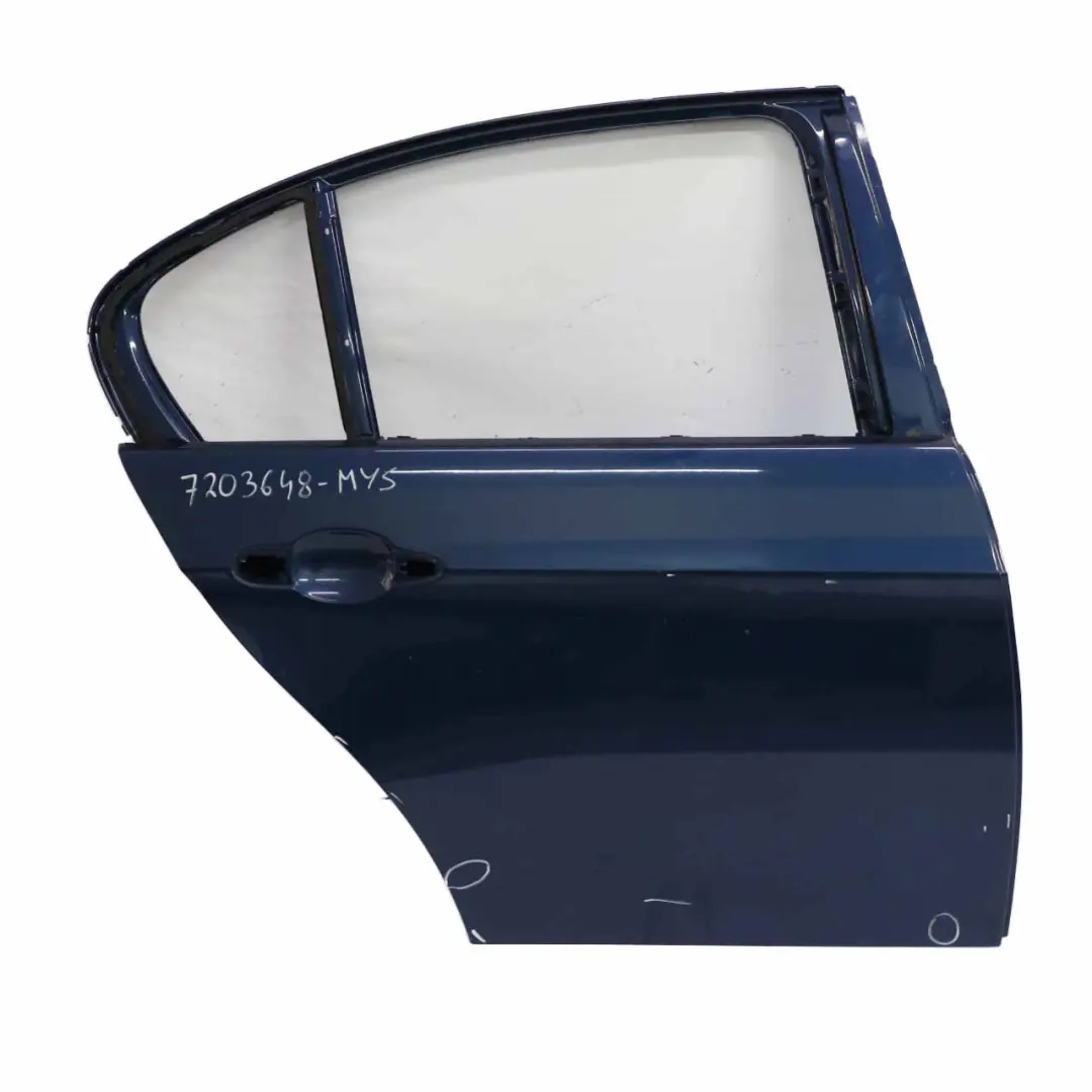 Tür hinten rechts Mysticblau Blau Metallic - A07 für BMW E90 mit Teilenummer 7203648 BMW E90 Tür hinten rechts Mysticblau Blau Metallic - A07 - SKU 7203648-MYS - Teilenummer 7203648