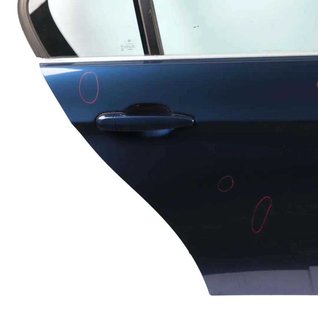 BMW 3 Series E90 Door Rear Right O/S Mysticblau Mystic Blau Metallic - A07 - SKU 7203648-MYS1 - Part number 7203648