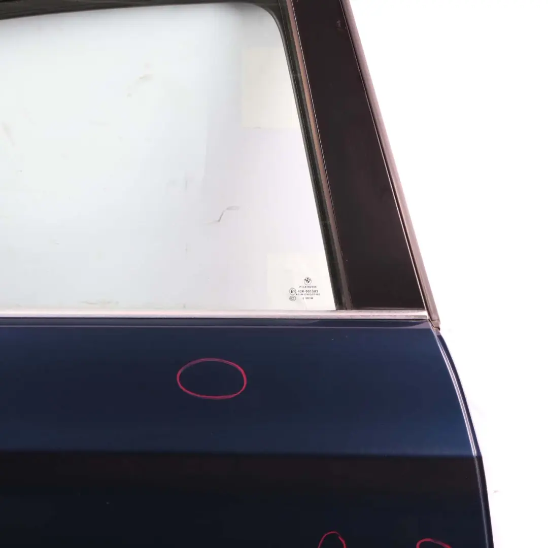 Door Rear Right O/S Mysticblau Mystic Blau Metallic - A07 to BMW 3 Series E90 with Part number 7203648 BMW 3 Series E90 Door Rear Right O/S Mysticblau Mystic Blau Metallic - A07 - SKU 7203648-MYS1 - Part number 7203648