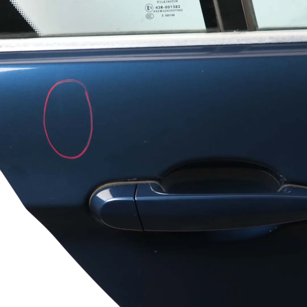 Door Rear Right O/S Mysticblau Mystic Blau Metallic - A07 to BMW 3 Series E90 with Part number 7203648 BMW 3 Series E90 Door Rear Right O/S Mysticblau Mystic Blau Metallic - A07 - SKU 7203648-MYS1 - Part number 7203648