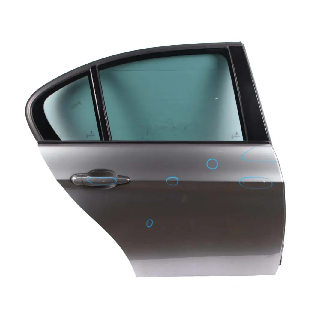 Door Rear Right O/S Spacegrau Grau Grey Metallic - A52 to BMW 3 Series E90 with Part number 7203648 BMW 3 Series E90 Door Rear Right O/S Spacegrau Grau Grey Metallic - A52 - SKU 7203648-SCG2 - Part number 7203648