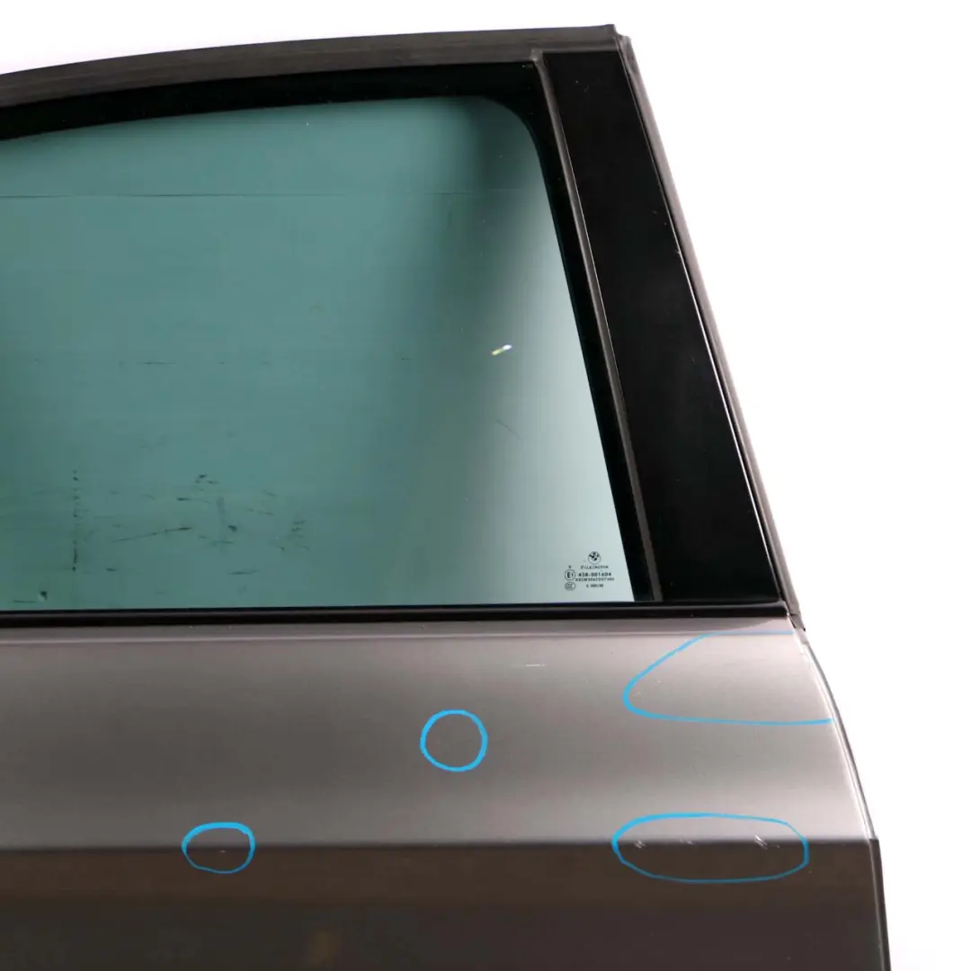 Door Rear Right O/S Spacegrau Grau Grey Metallic - A52 to BMW 3 Series E90 with Part number 7203648 BMW 3 Series E90 Door Rear Right O/S Spacegrau Grau Grey Metallic - A52 - SKU 7203648-SCG2 - Part number 7203648