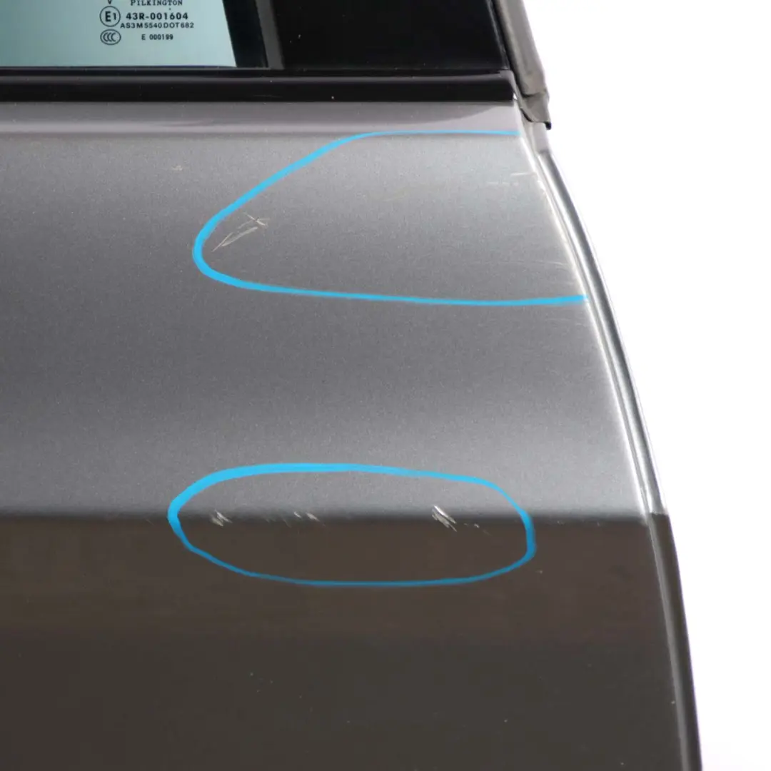 Door Rear Right O/S Spacegrau Grau Grey Metallic - A52 to BMW 3 Series E90 with Part number 7203648 BMW 3 Series E90 Door Rear Right O/S Spacegrau Grau Grey Metallic - A52 - SKU 7203648-SCG2 - Part number 7203648