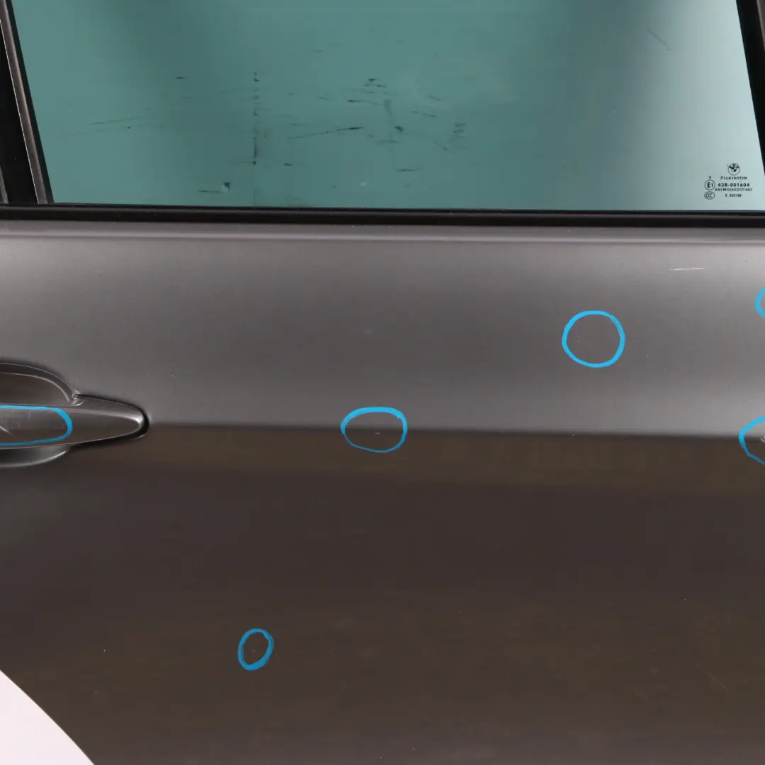 Door Rear Right O/S Spacegrau Grau Grey Metallic - A52 to BMW 3 Series E90 with Part number 7203648 BMW 3 Series E90 Door Rear Right O/S Spacegrau Grau Grey Metallic - A52 - SKU 7203648-SCG2 - Part number 7203648