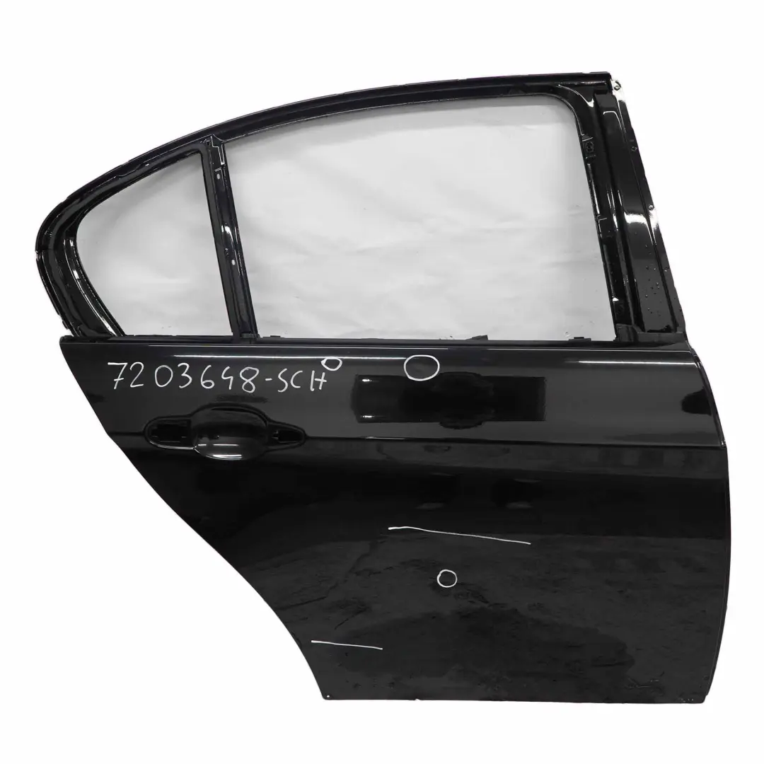 Door Rear Right O/S Black Schwarz 2 - 668 to BMW 3 SERIES E90 E90N LCi with Part number 7203648 BMW 3 SERIES E90 E90N LCi Door Rear Right O/S Black Schwarz 2 - 668 - SKU 7203648-SCH - Part number 7203648