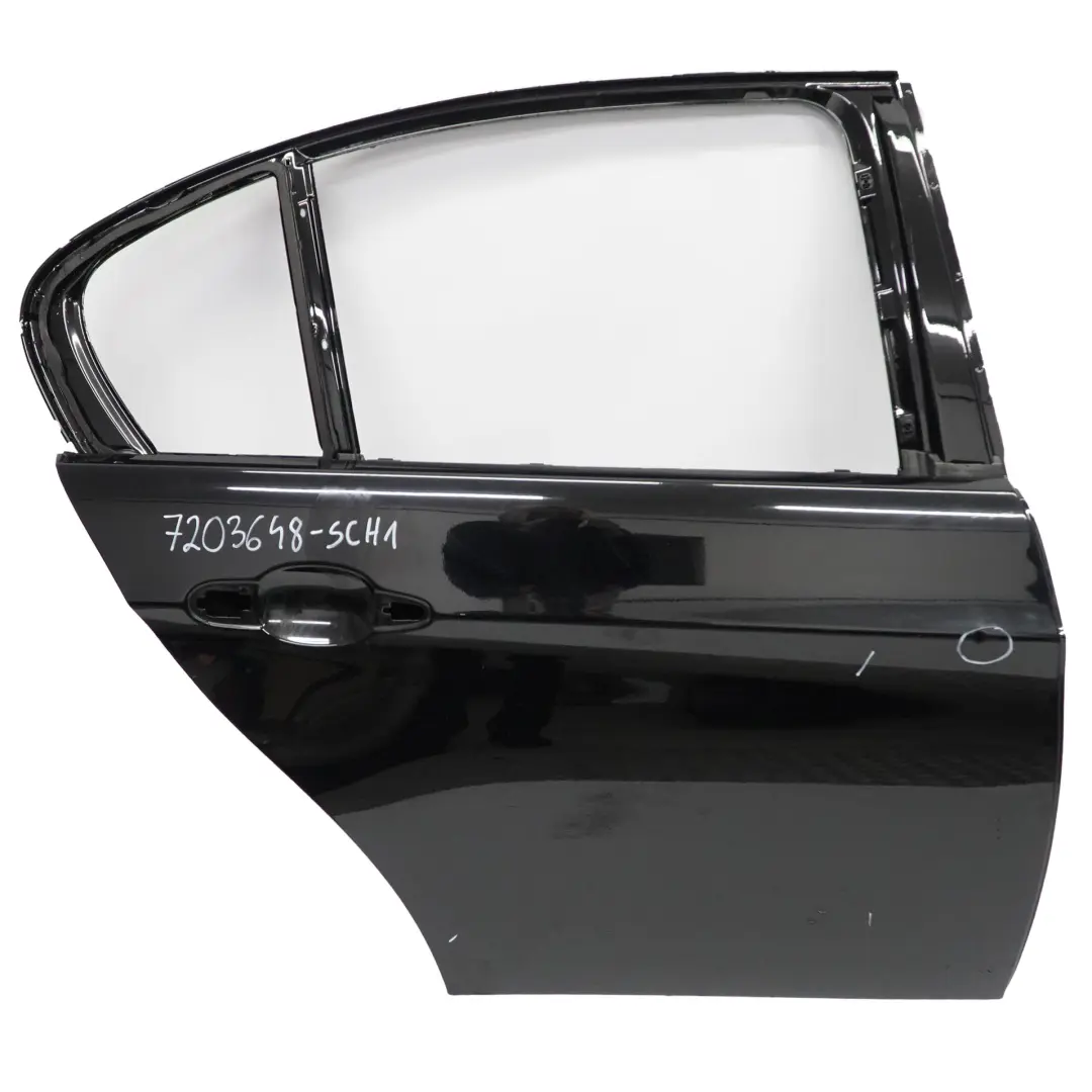 BMW E90 Door Rear Right O/S Shell Panel Black Schwarz 2 - 668 - SKU 7203648-SCH1 - Part number 7203648