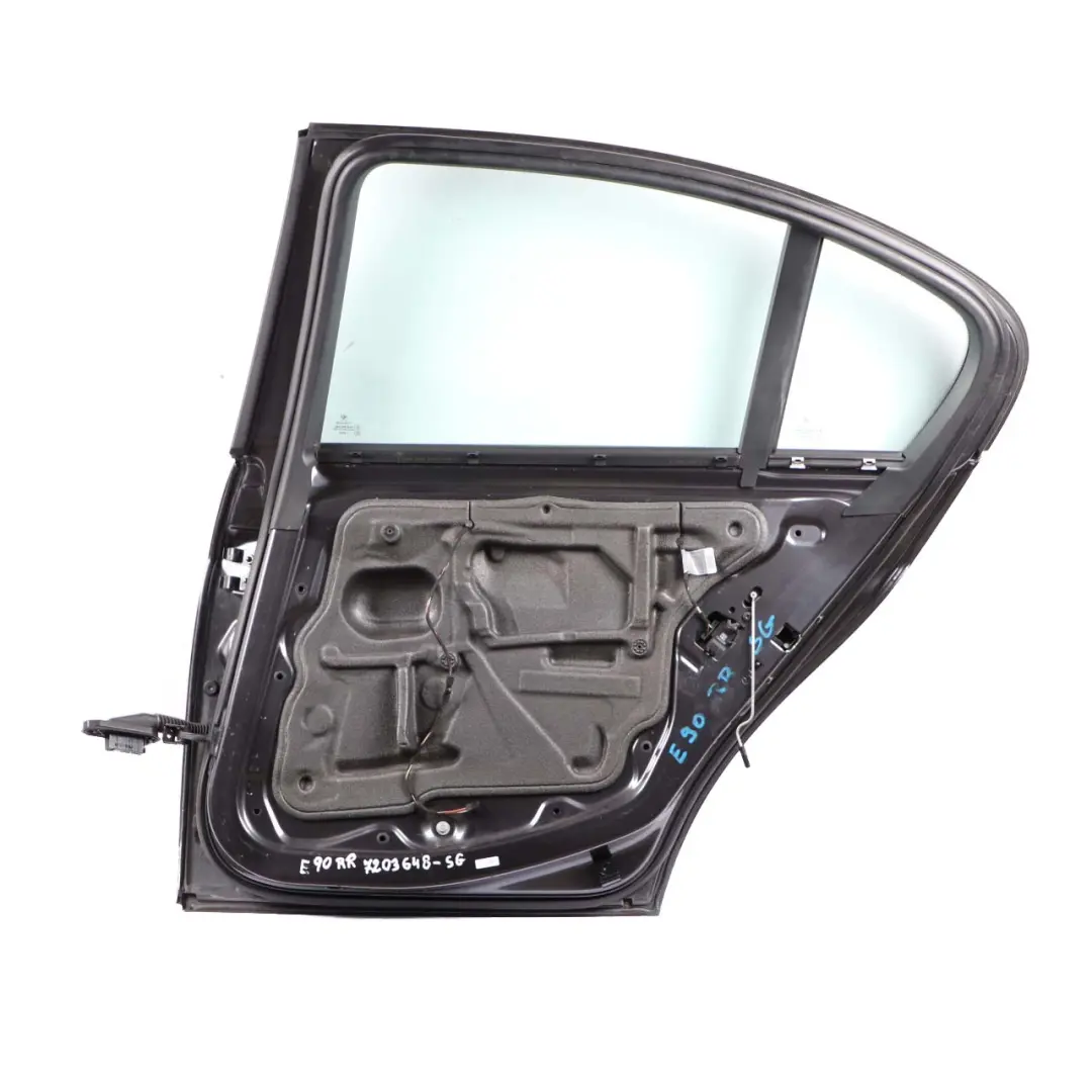 Door Rear Right O/S Sparkling Graphite Metallic - A22 to BMW 3 Series E90 with Part number 7203648 BMW 3 Series E90 Door Rear Right O/S Sparkling Graphite Metallic - A22 - SKU 7203648-SG2 - Part number 7203648