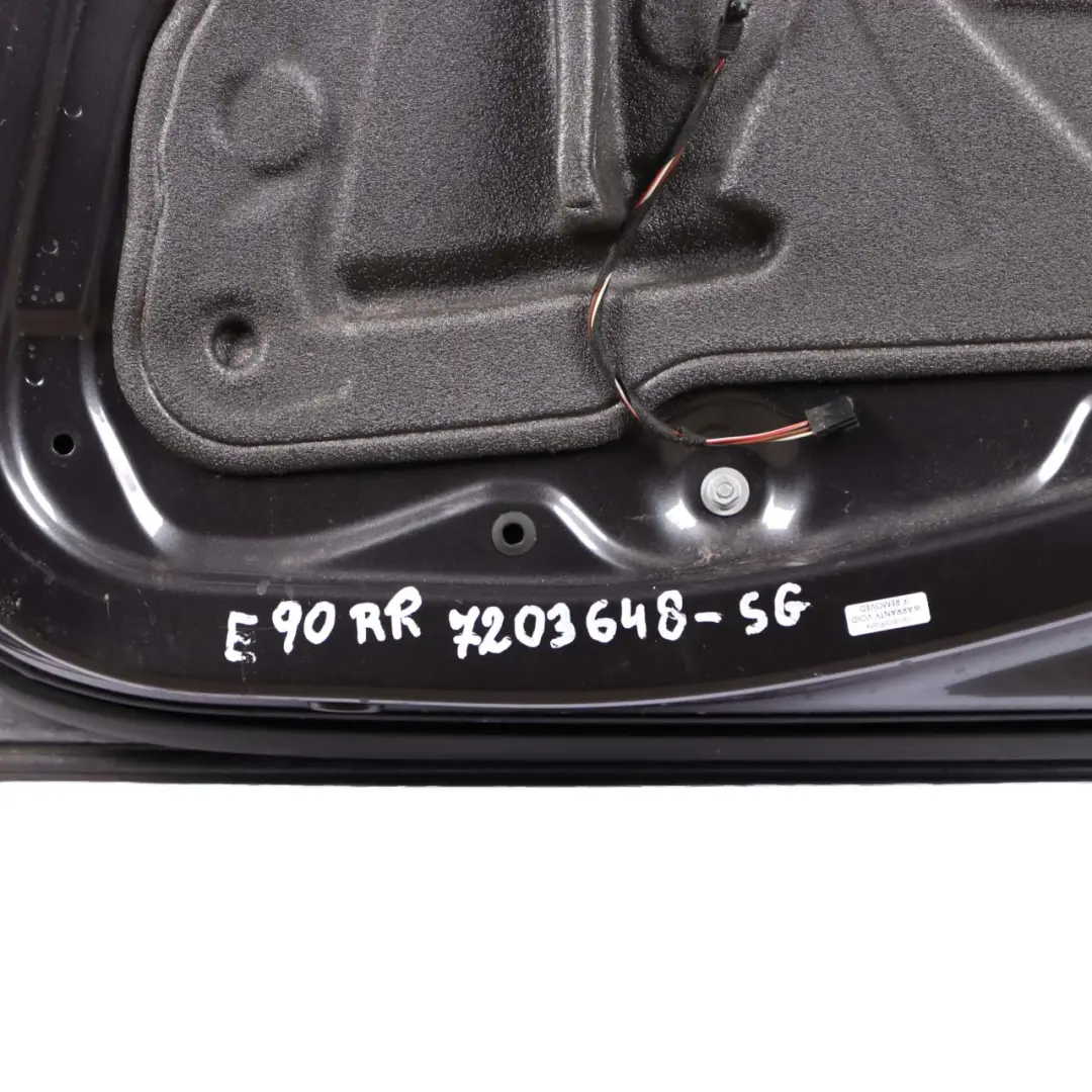 Door Rear Right O/S Sparkling Graphite Metallic - A22 to BMW 3 Series E90 with Part number 7203648 BMW 3 Series E90 Door Rear Right O/S Sparkling Graphite Metallic - A22 - SKU 7203648-SG2 - Part number 7203648