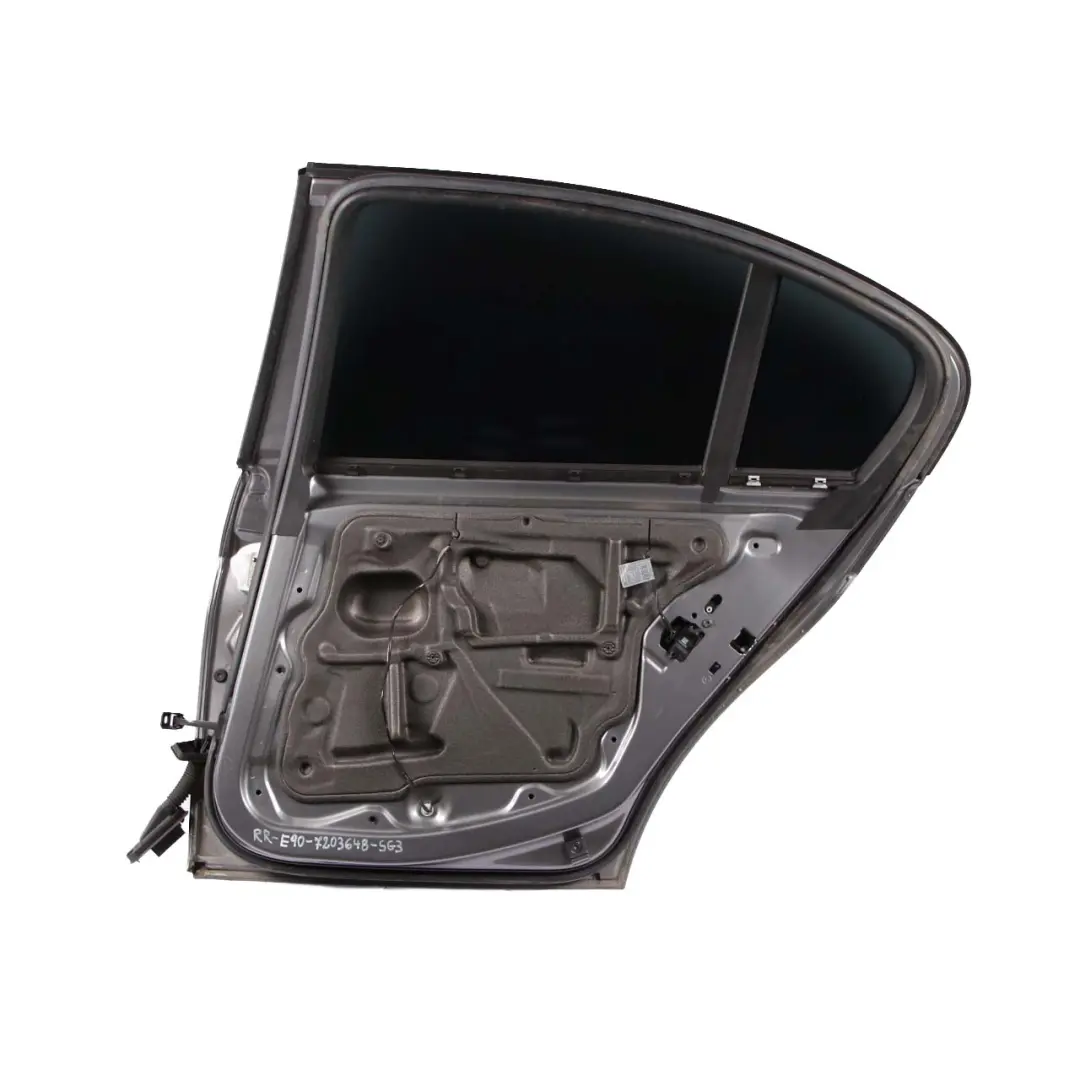 Door Rear Right O/S Sparkling Graphite Metallic - A22 to BMW 3 E90 with Part number 7203648 BMW 3 E90 Door Rear Right O/S Sparkling Graphite Metallic - A22 - SKU 7203648-SG4 - Part number 7203648
